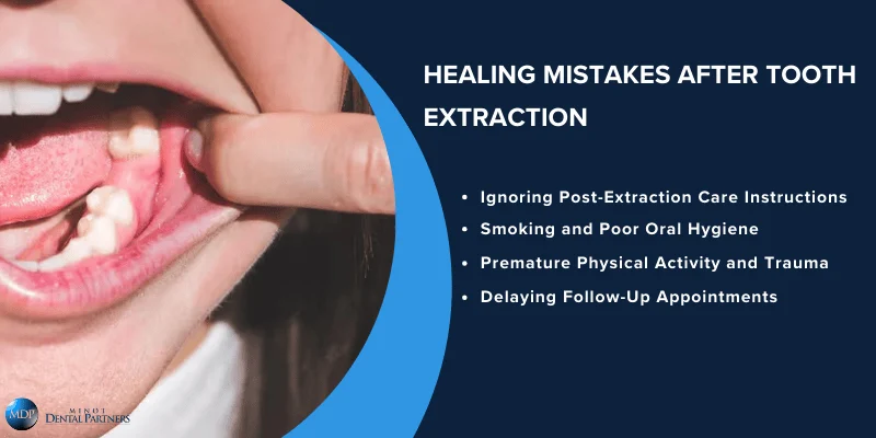 Common Tooth Extraction Healing Mistakes That Cause Delays