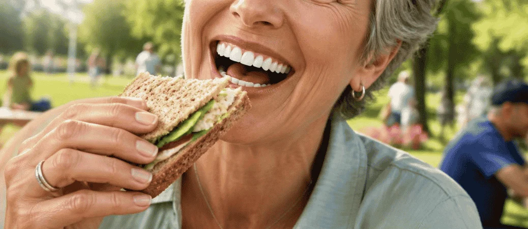 denture implants vs dentures speech eating